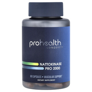 ProHealth Longevity, Natoquinasa pro 2000, 60 cápsulas