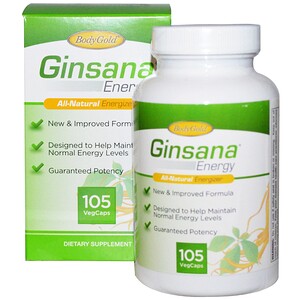Купить Pharmaton Natural Health, Ginsana Energy, 105 вегетарианских капсул  на IHerb