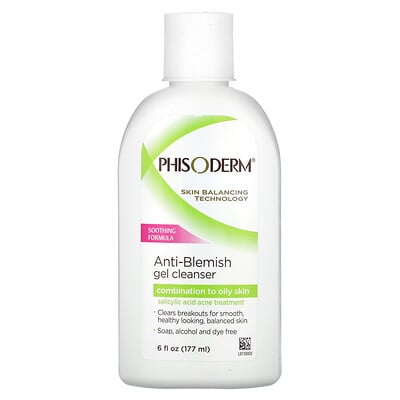 pHisoderm  Anti-Blemish Gel Cleanser  6 fl oz (177 ml)