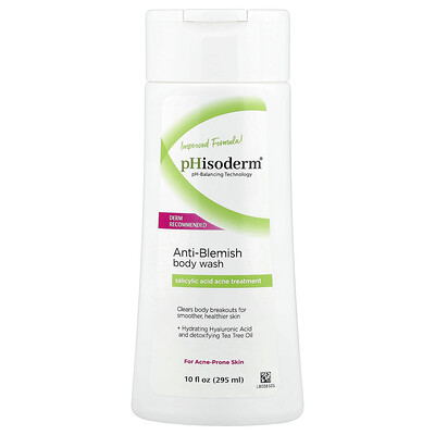Product Image for pHisoderm, Anti-Blemish Body Wash, 10 fl oz (295 ml)
