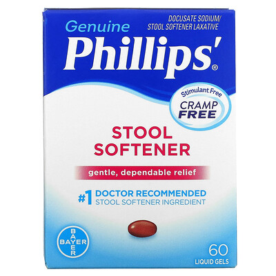 

Phillip's, Stool Softener, 60 Liquid Gels