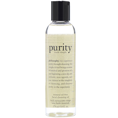 

Philosophy Очищающее масло для лица, не содержащее минеральных масел Purity Made Simple, 174 мл