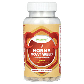 Phytoral, Horny Goat Weed, 60 cápsulas (500 mg por cápsula)