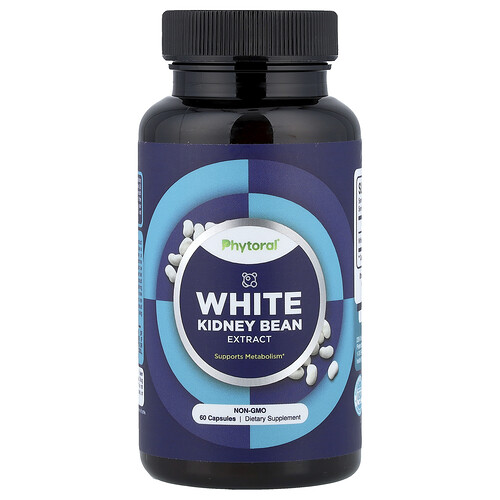 Phytoral White Kidney Bean Extract, 60 Capsules (600 mg per Capsule)