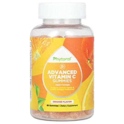 Phytoral  Advanced Vitamin C Gummies  Orange  60 Gummies