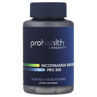 ProHealth Longevity, никотинамид рибозид Pro 500, 60 капсул