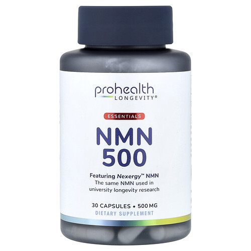 ProHealth Longevity, 에센셜, NMN 500, 500mg, 캡슐 30정