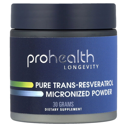 Prohealth Longevity Pure Trans-Resveratrol, Micronized Powder, 30 g