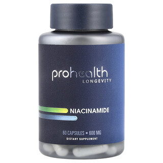 ProHealth Longevity, Ниацинамид, 600 mg, 60 капсули