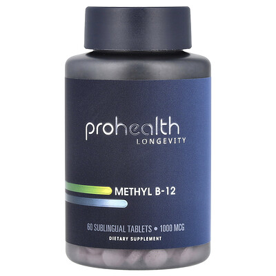 ProHealth Longevity  Methyl B-12  1 000 mcg  60 Sublingual Tablets