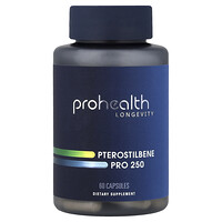 ProHealth Longevity, Pterostilbeno Pro 250, 250 mg, 60 cápsulas