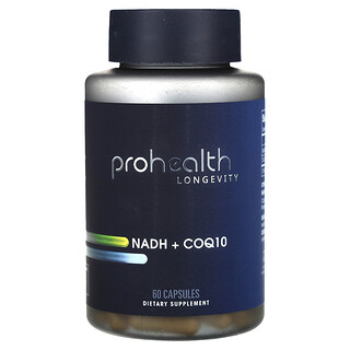 ProHealth Longevity, NADH + CoQ10, 60 capsules