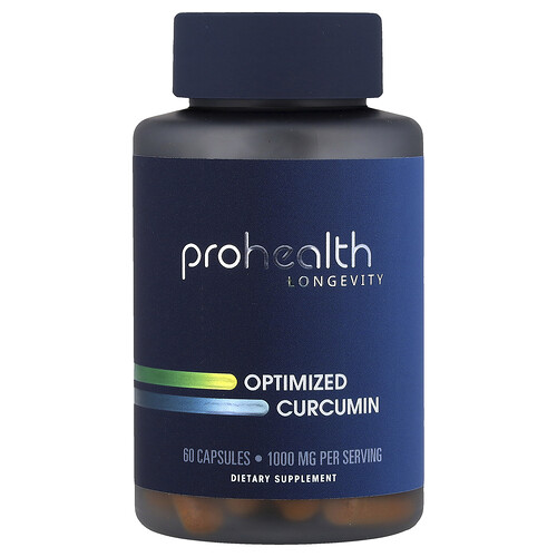 Prohealth Longevity Optimized Curcumin, 60 Capsules (500 mg per Capsule)