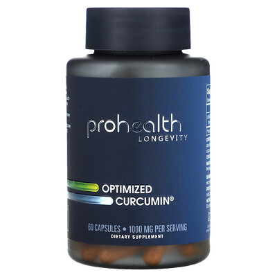 ProHealth Longevity, Curcumina optimizada, 60 cápsulas (500 mg por cápsula)