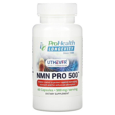 

ProHealth Longevity NMN Pro 500, 250 мг, 60 капсул