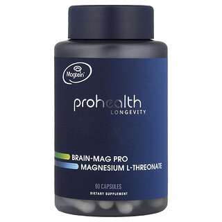 ProHealth Longevity, Brain-Mag Pro, Magnesium-L-Threonat, 90 Kapseln (48 mg pro Kapsel)