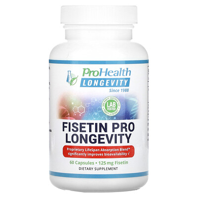

ProHealth Longevity Fisetin Pro Longevity, 125 мг, 60 капсул