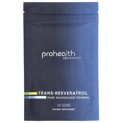 ProHealth Longevity  Trans-Resveratrol  Pure Micronized Powder  100 g