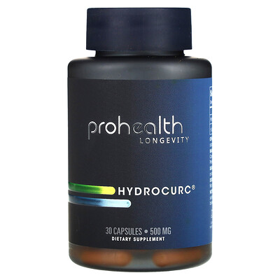 ProHealth Longevity, Hydrocurc®, 500 mg, 30 cápsulas