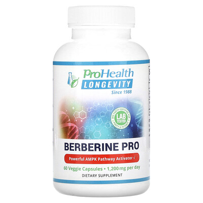 

ProHealth Longevity Berberine Pro, 600 мг, 60 растительных капсул