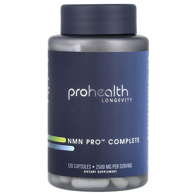 ProHealth Longevity  NMN Pro Complete  2 500 mg  120 Capsules (625 mg per Capsule)