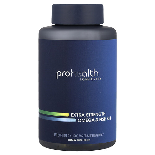 Prohealth Longevity Omega-3 Fish Oil, 120 Softgels (1,000 mg per Softgel)