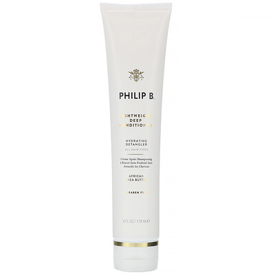 

Philip B Lightweight Deep Conditioner, African Shea Butter, 6 fl oz (178 ml)