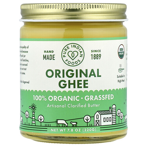 Pure Indian Foods, Organic Ghee, 7.8 oz (220 g)