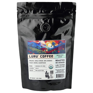 Pure Indian Foods, Luru™（ルル）コーヒー、粉、ミディアムロースト、226g（8オンス）