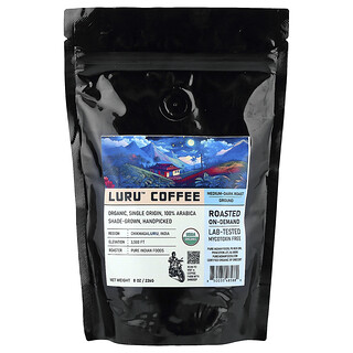 Pure Indian Foods, Luru™ kaffe, formalet, mellem-mørk ristet, 226 g
