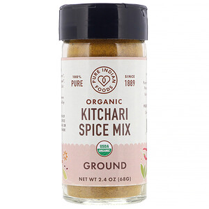 Отзывы о Пуре Индиан Фудс, Organic Kitchari Spice Mix, Ground, 2.4 oz (68 g)