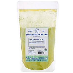 Отзывы о Пуре Индиан Фудс, Organic Moringa Powder, 8 oz (227 g)