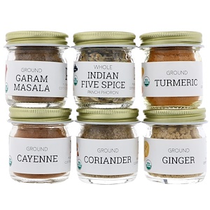 Отзывы о Пуре Индиан Фудс, Organic Indian Spice Starter Kit, Experience Level: Beginner, Variety Pack, 6 Seasonings