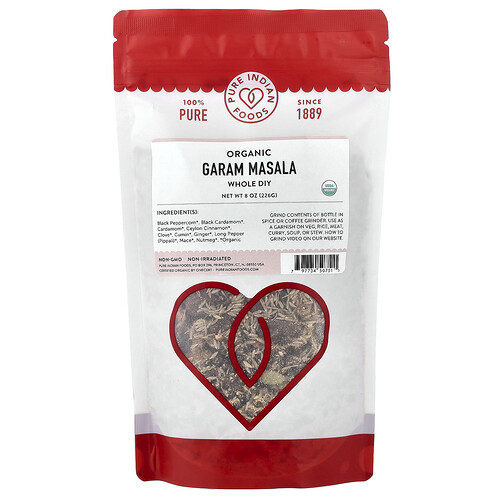 Pure Indian Foods, Bio Garam Masala, ganz zum Selbermachen, 226 g (8 oz.)