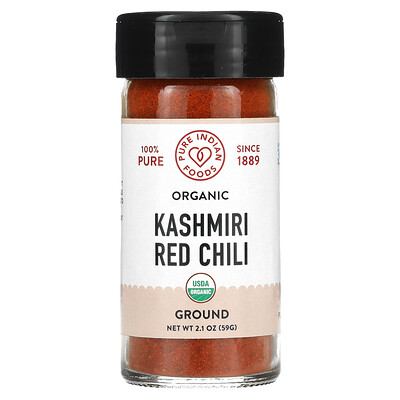 

Pure Indian Foods Organic Kashmiri Red Chili Ground 2.1 oz (59 g)