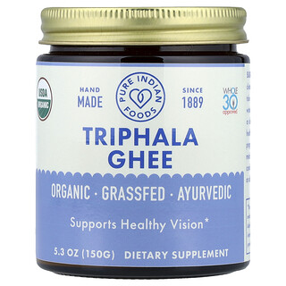 Pure Indian Foods, Organikus Triphala Ghee, 5,3 uncia (150 g)