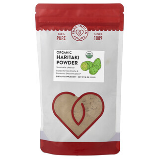 Pure Indian Foods, Haritaki orgánico en polvo`` 227 g (8 oz)