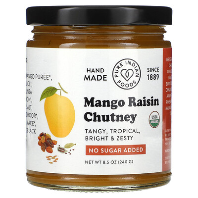 Pure Indian Foods Mango Raisin Chutney 8.5 oz (240 g)