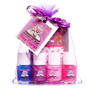 Отзывы о Пигги Пэйнт, Nail Polish, Tiny Tiaras, Gift Set, 4 Bottles, 0.25 fl oz (7.4 ml) Each