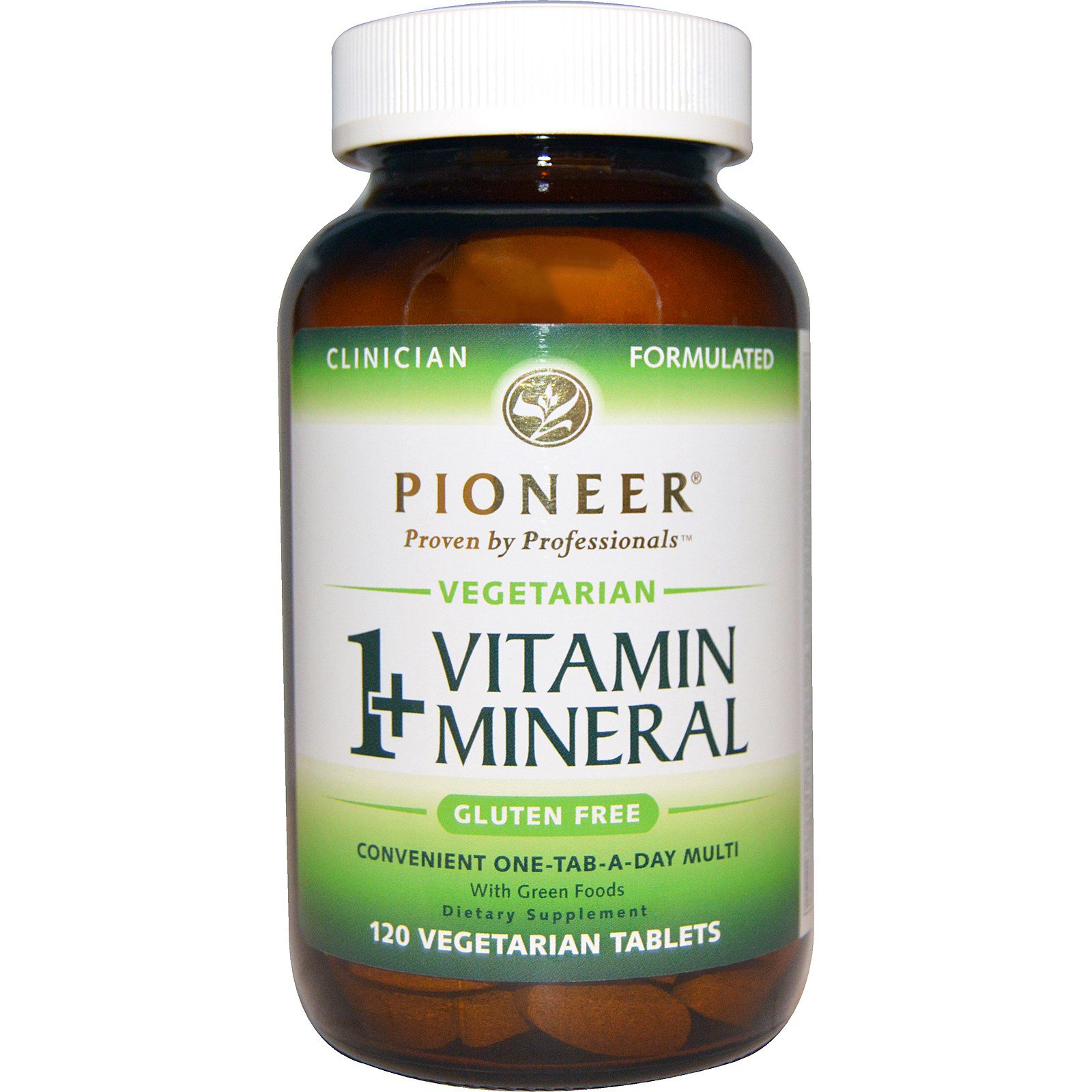 Pioneer Nutritional Formulas, 1+ Vitamin Mineral, 120 Veggie Tabs iHerb