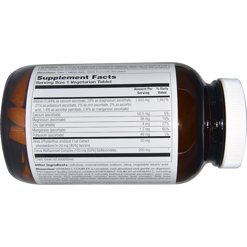 Pioneer Nutritional Formulas, Vitamin C Complex, 1000 mg, 120 Veggie