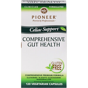 Отзывы о Пионеер Нутритионал Формулас, Comprehensive Gut Health, Celiac Support, 120 Veggie Caps
