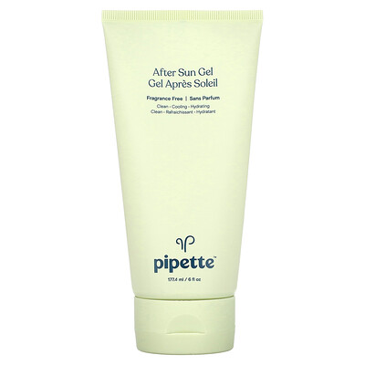 

Pipette, After Sun Gel, Fragrance Free, 6 fl oz (177.4 ml)