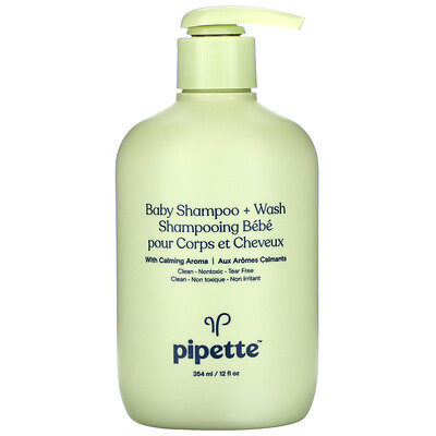 Pipette Baby Shampoo + Wash, 12 fl oz (354 ml)