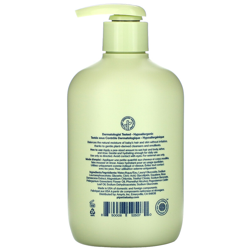 Pipette, Baby Shampoo + Wash, 12 fl oz (354 ml) iHerb