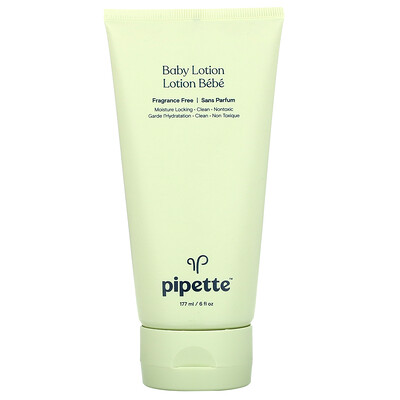 Pipette Baby Lotion, Fragrance Free, 6 fl oz (177 ml)