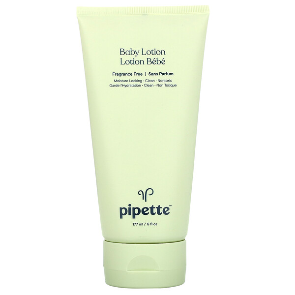 Pipette‏, Baby Lotion, Fragrance Free, 6 fl oz (177 ml)