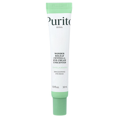 Purito, Crema para el contorno de los ojos con Centella Wonder Releaf, Sin fragancia, 30 ml (1,01 oz. líq.)