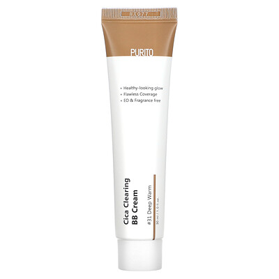 

Purito Cica Clearing BB Cream #31 Deep Warm 1 fl oz (30 ml)