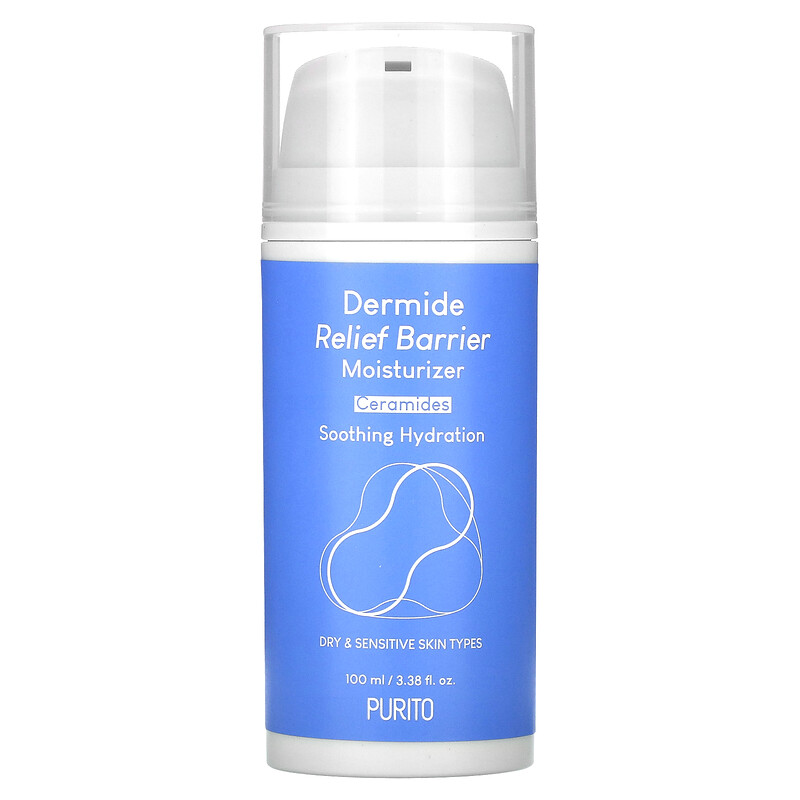 Purito, Dermide Relief Barrier Moisturizer, For Dry & Sensitive Skin, 3 ...